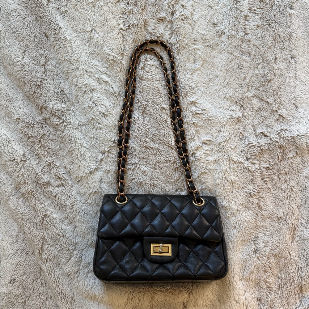 ❤️Real Leather❤️Quilted Chain Shoulder Bag